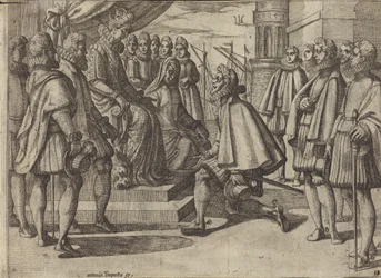 Spanish Duke Before Margaret of Austria