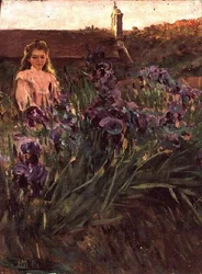 Girl near the Hermitage