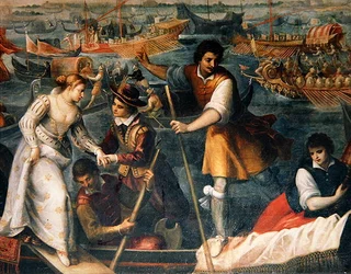 The Disembarkation of Caterina Cornaro in Venice in 1489