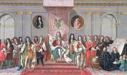 James II Receiving the Mathematical Scholars of Christ