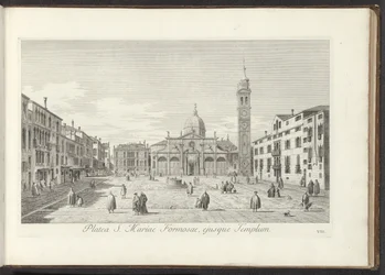 View of Campo Santa Maria Formosa in Venice (Platea S. Mariae Formosae, ejusque Templum) (Views of Buildings and Squares in Venice)