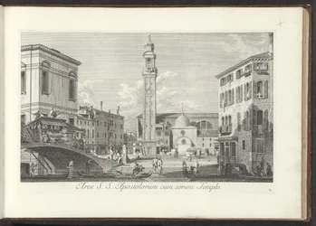 View of Campo dei Santi Apostoli in Venice (Views of Buildings and Squares in Venice series)