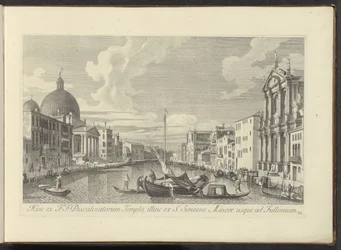 View of the Grand Canal, Santa Maria di Nazareth, and San Simeone Piccolo in Venice