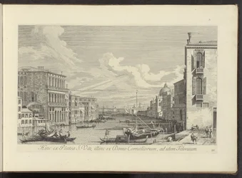 View of the Grand Canal and Campo San Vio in Venice