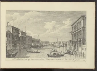 View of the Grand Canal and Palazzo Vendramin-Calergi in Venice