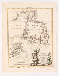 The Islands of New Land and Cape Breton of New Projection 1778