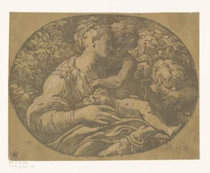 Maria with Child and John the Baptist, Maria with the Rose