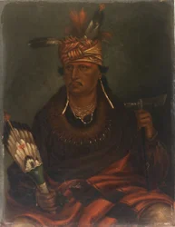 Chetan-woa-kutoa-mang (The Hawk Who Hunts Walking)