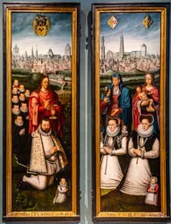 Portraits of Juan II Pardo and His Wives Anna Ingenieulandt and Maria Anchemann