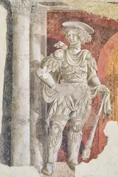 Holy knight guarding the Porta Clausa