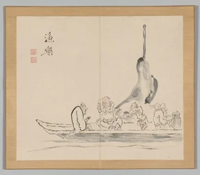 Double Album of Landscape Studies after Ikeno Taiga, Volume 2 leaf 28, 18th century