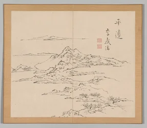 Double Album of Landscape Studies after Ikeno Taiga, Volume 2 Leaf 8