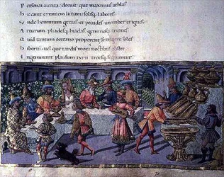 Banquet Scene, from the Aeneid