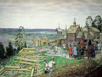 The Founding of the Moscow Kremlin, 1156