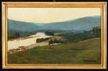 Tuscan Landscape with River