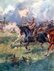 "A Thousand Knights are Pressing Close behind the Snow-White Crest"