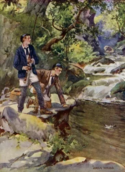 Catching a trout