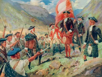 The Raising of the Standard, Bonnie Prince Charlie lands in Scotland in 1745