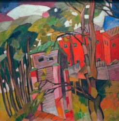 Landscape with Red House