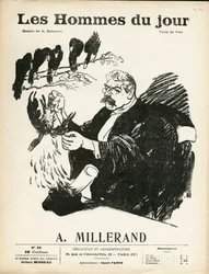 Cover of Les Hommes du jour, number 36, Satirical in B & W