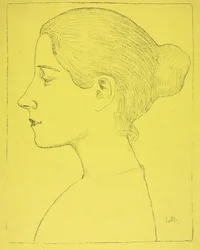 Portrait of a Young Woman (Profile of Young Girl)