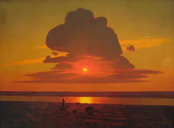 Red Sunset on the Dnieper