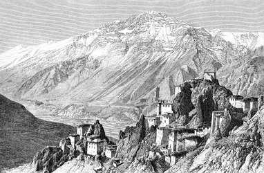 Dankar, Lahul and Spiti, India, 1895
