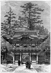 Portico of the Temple of the Four Dragons, Nikko Toshogu, Nikko, Japan