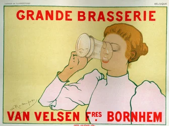 Food and Beverage. Big Brewery Van Velsen, Belgium. Poster by Armand Rassenfosse, Belgium