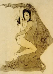 Illustration from Les Fleurs du Mal, poems by Charles Baudelaire, 1899