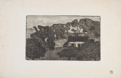 Farm Surrounded by Trees
