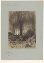 Forest Scene with Rocks (series title: Landscapes with Villages and Forests)