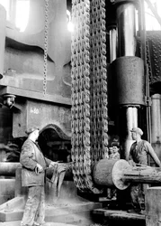 People Working at the Terni Metalworks Factory in Nera Montorio, Terni, Italy