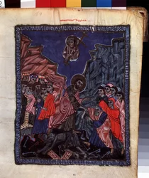 The Descent Into Hell. Illumination by the Master of the Codex Matenadaran (13th century)