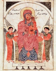 Virgin with Child and Angels (detail)