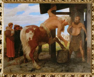 Centaur at the Village Smithy