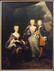 Landgravine Marie Louise of Hesse-Kassel, Princess of Orange, with Children