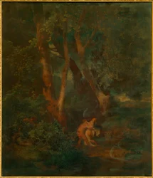 Forest Edge with Faun and Nymph
