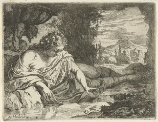 Narcissus (Scene of Emblems Opened for the Service of Painters, Sculptors, etc.)
