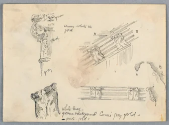 Sketches of Mouldings on Capitals