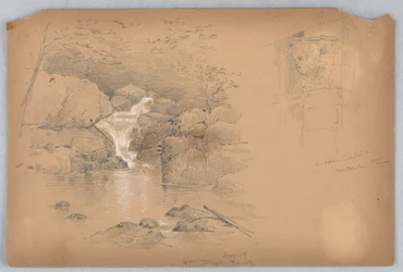 Two Sketches, Corbel and Waterfall