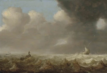 Fishing Boats in Rough Seas