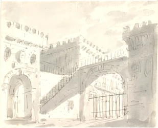 Palace Courtyard with Gates