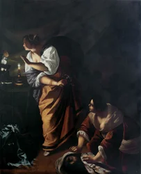 Judith and her maid Abra with the Head of Holofernes, c. 1647-1648