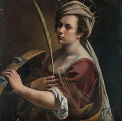 Self-Portrait as Saint Catherine of Alexandria