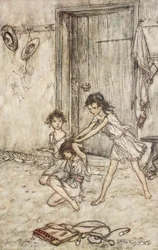 She was a vixen when she went to school, illustration from 