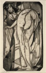 Bathing Woman and Servant