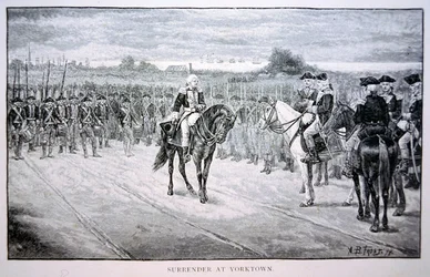 Lord Cornwallis Surrenders to George Washington at Yorktown