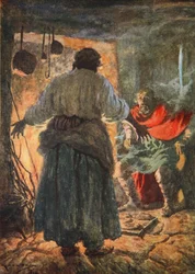 Alfred Being Scolded for Burning the Cakes