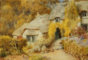Cottages at Selworthy, Somerset